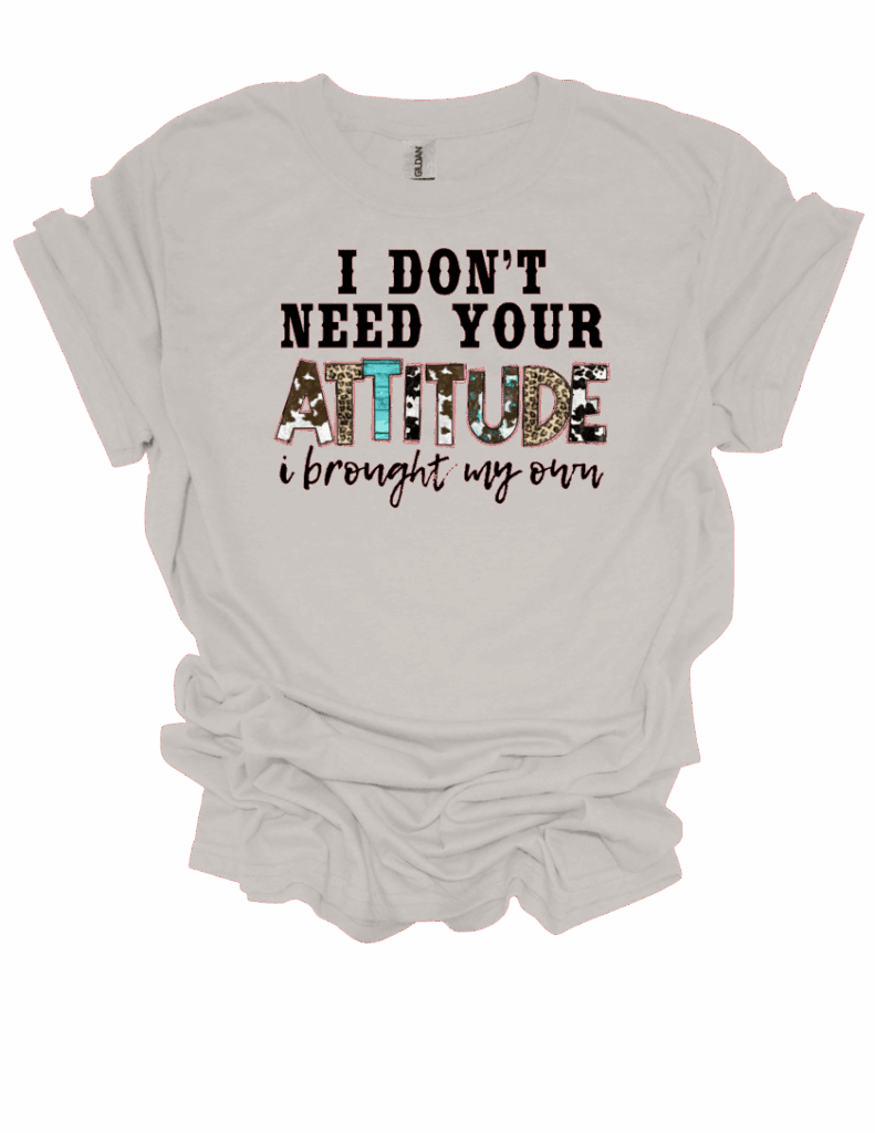 I don’t need your attitude